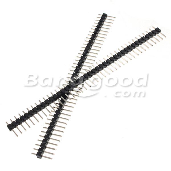 100 Pcs 40 Pin 2.54mm Single Row Male Pin Header Strip For Arduino Prototype Shield DIY 7